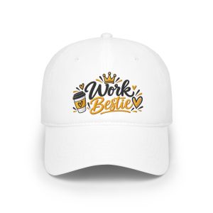 Work Bestie Baseball Cap — Cute Coffee Coworker Gift